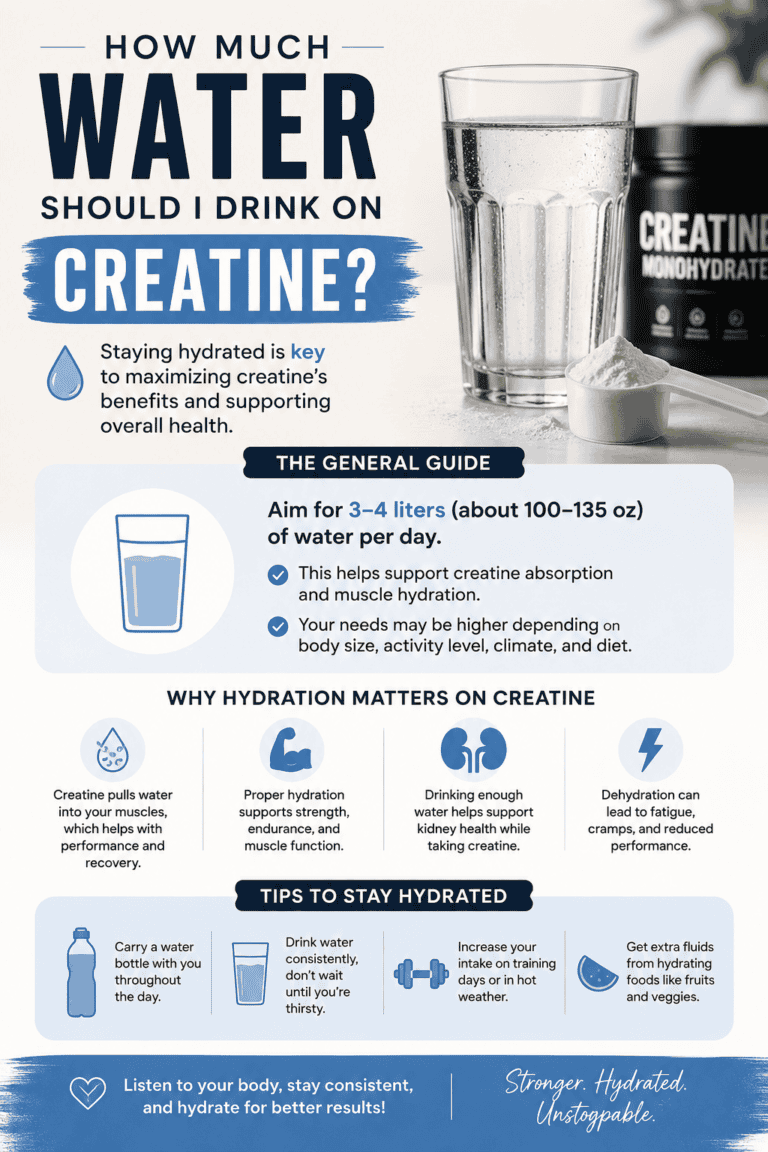 how much water should i drink on creatine