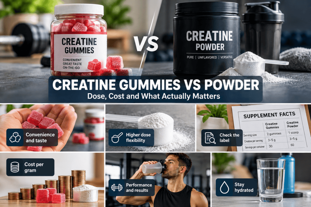 Creatine Gummies vs Powder