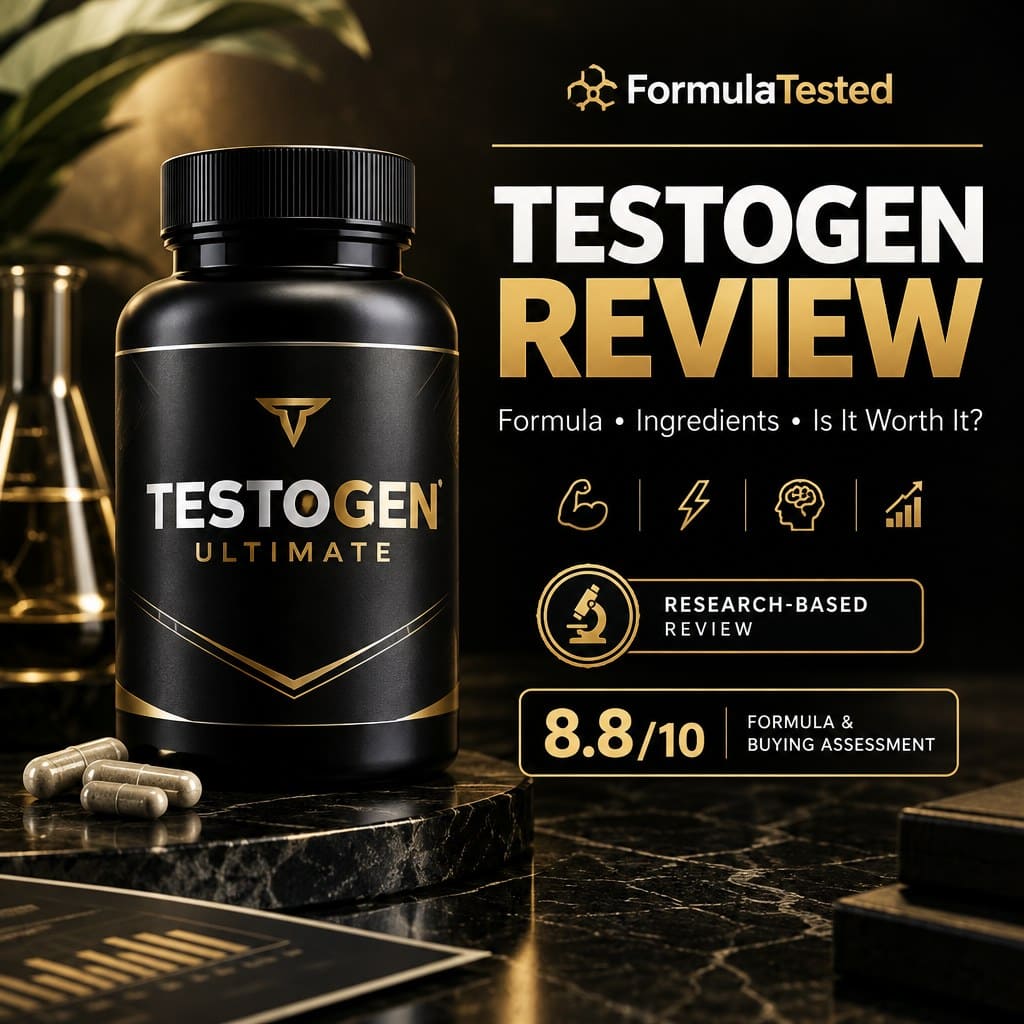 Testogen Ultimate review 2026 - FormulaTested research-based review